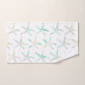 Starfish Patronen Kuststrand Blauwgroen Blauw Wit Bad Handdoek (Handdoek)