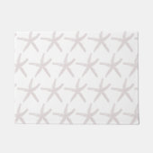 Starfish Patronen Nautical Beach Coral White Cute Deurmat (Voorkant)