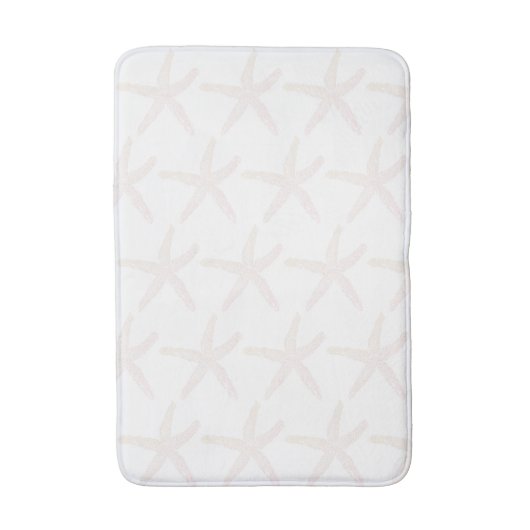 Starfish Patronen Nautisch strand White Cute Badmat (Voorkant Verticaal)