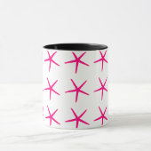 Starfish Patronen roze witte zwarte luis Mok (Midden)