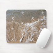Starfish Patronen White Water Beach Nautical Gift Muismat (Met muis)