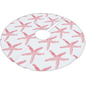 Starfish Patroons Red White Merry kerst Kerstboom Rok (Gekanteld)