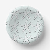 Starfish Pattern Beach Light Blauwgroen White Occa Papieren Kommen (Voorkant)