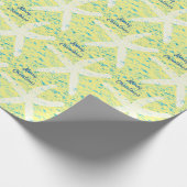 Starfish Pattern Blauwgroen Yellow Beach Merry ker Cadeaupapier (Hoek)