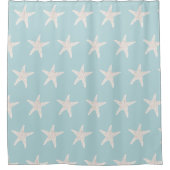 Starfish Pattern Coastal Shower Curtain Douchegordijn (Voorkant)