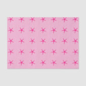 Starfish Pattern roze Birthdays Weddenschappen Cus Tissuepapier (Voorkant)