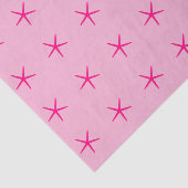 Starfish Pattern roze Birthdays Weddenschappen Cus Tissuepapier (Detail)