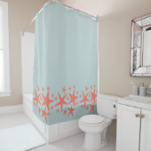 Starfish Pattern Shower Curtain Douchegordijn (In situ)