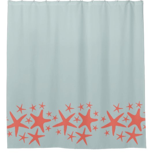 Starfish Pattern Shower Curtain Douchegordijn (Voorkant)