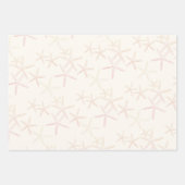Starfish Patterns on Ecru Inpakpapier Vel (Voorkant 2)
