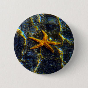 Starfish Pinback Ronde Button 5,7 Cm