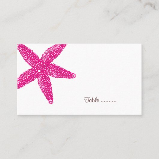Starfish Place Card Plaatskaartje (Voorkant)