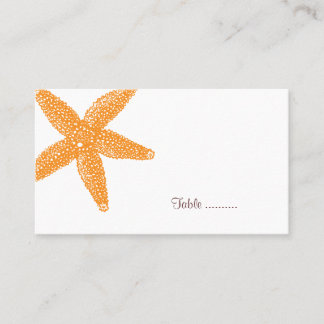 Starfish Place Card Plaatskaartje