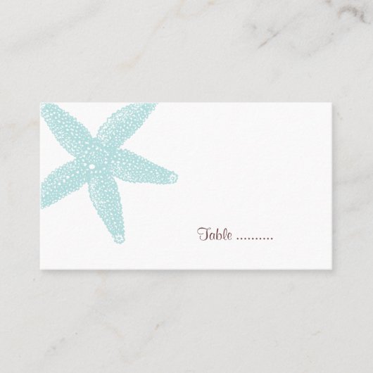 Starfish Place Card Plaatskaartje (Voorkant)