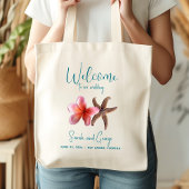 Starfish Plumeria Dank je dubbelzijdig Tote Bag