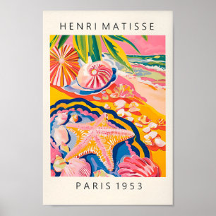Starfish Poster, stranddecor, vakantie aan zee dec Poster