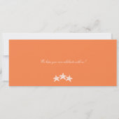 Starfish Puerto Rico Boarding Pass Wedding Kaart (Achterkant)