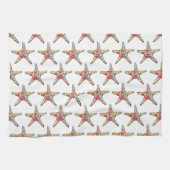 Starfish Rainbow Kitchen Towel Theedoek (Horizontaal)