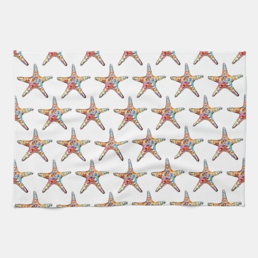 Starfish Rainbow Kitchen Towel Theedoek (Horizontaal)