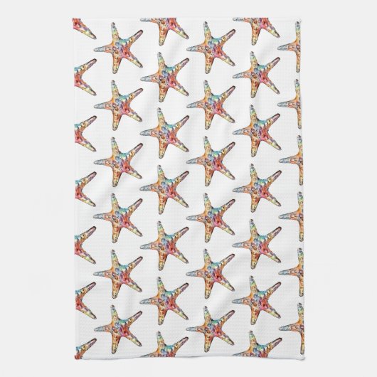 Starfish Rainbow Kitchen Towel Theedoek (Verticaal)