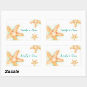Starfish Rechthoek Sticker (Vel)