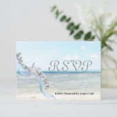 Starfish-responskaart RSVP Kaartje (Staand voorkant)