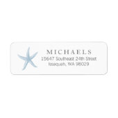 Starfish Return Address Labels (Voorkant)