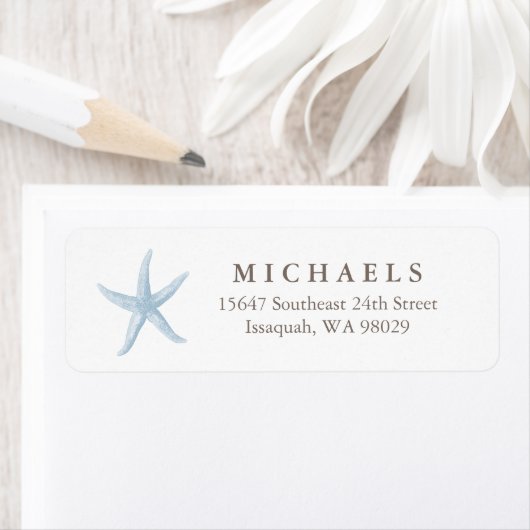 Starfish Return Address Labels (Insitu)