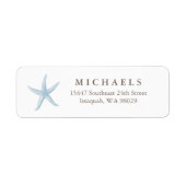 Starfish Return Address Labels (Voorkant)