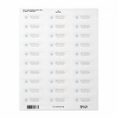 Starfish Return Address Labels (Full Sheet)