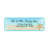 Starfish Return Address Stickers (Voorkant)