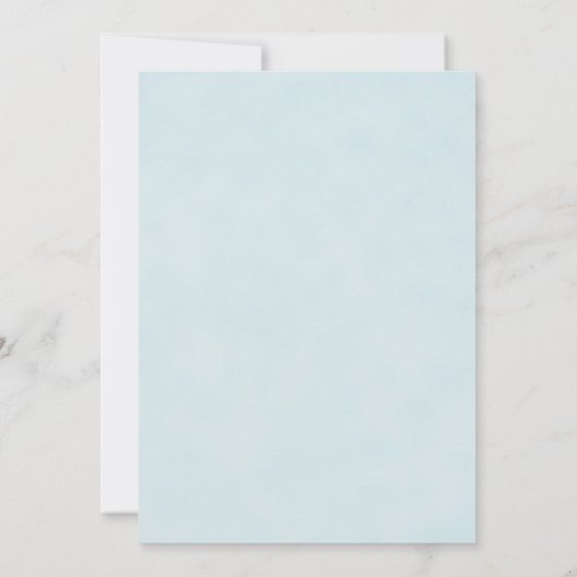 Starfish Ribbon Blue Table One Seatcard (Achterkant)