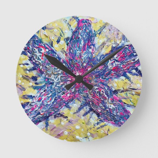 Starfish ronde wandklok (Voorkant)