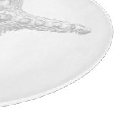 Starfish Round Glass Cutting Board Snijplank (Hoek)