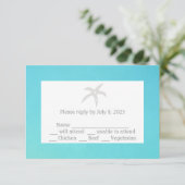 Starfish RSVP Reageer Kaarten (Staand voorkant)