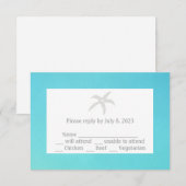 Starfish RSVP Reageer Kaarten (Voorkant / Achterkant)