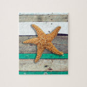 Starfish Rustic Beach Board Nautical Legpuzzel (Verticaal)
