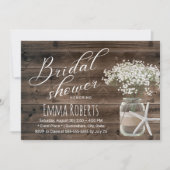 Starfish Rustic Floral Jar Beach Vrijgezellenfeest Kaart (Voorkant)