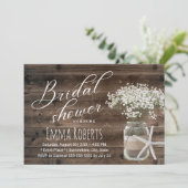 Starfish Rustic Floral Jar Beach Vrijgezellenfeest Kaart (Staand voorkant)