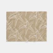 Starfish Sand Beach Fleece Blanket (Voorkant (Horizontaal))