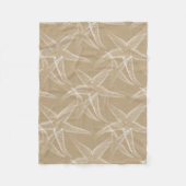 Starfish Sand Beach Fleece Blanket (Voorkant)