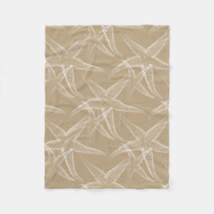 Starfish Sand Beach Fleece Blanket