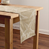 Starfish Sand Beach Table Runner Korte Tafelloper (Voorbeeld)