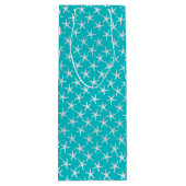 Starfish Sand Dollar All Occasion Aqua Wijn Cadeautas (Achterkant)