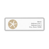 Starfish Sand Dollar Beach Adres Envelop Etiketten (Voorkant)