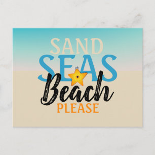 Starfish Sand Zeeen Beach Briefkaart