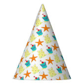 Starfish Sandcastle Beach Pail Summer Vacation Fun Feesthoedjes (Links)