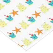 Starfish Sandcastle Beach Pail Summer Vacation Fun Korte Tafelloper (Hoek)