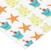 Starfish Sandcastle Sand Pail Summer Beach Print Tafelkleed (Gekanteld)