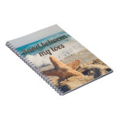 Starfish Sandy Beach Ocean Sand between Toes Notitieboek (Rechterzijde)